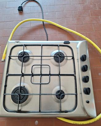 Piano cottura 4 fuochi gas, Indesit pim 640 as