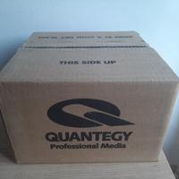 Scatola 40 bobine audio Quantegy da 12,5 cm.