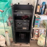 vari pezzi impianto audio stereo casse giradischi