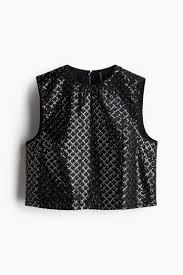H&M Embellished vest top