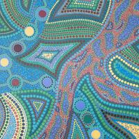 Pannello in stile aborigeno