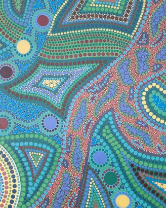 Pannello in stile aborigeno