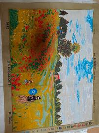 Tela Monet mezzo punto fatto a mano