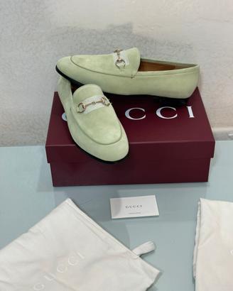 Mocassini Gucci Jordaan in pelle scamosciata 41