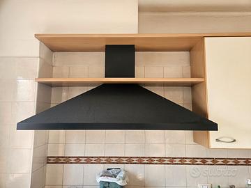 Cappa Aspirante Design Nero Opaco – 145 cm circ