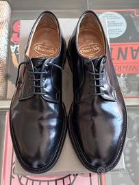 Chirch’s pelle nera lucida tg. 43.5