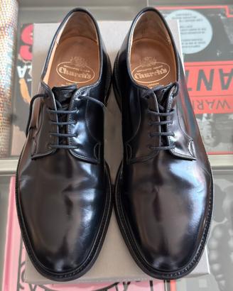 Chirch’s pelle nera lucida tg. 43.5