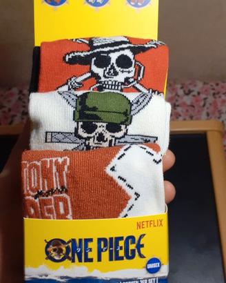 N.3 paia di calze calzini One Piece unisex - tagli