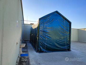 Gazebo tendostruttura 8x4 Copertura PVC Completa
