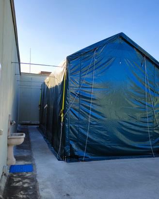 Gazebo tendostruttura 8x4 Copertura PVC Completa