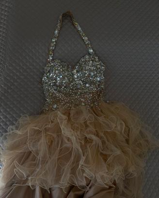Vestito da matrimonio/diciottesimo/festa beige