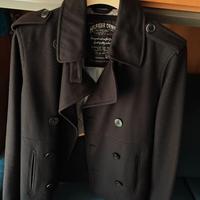 Cappotto doppio petto Tommy Hilfiger blu ORIGINALE