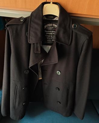 Cappotto doppio petto Tommy Hilfiger blu ORIGINALE