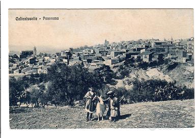 Caltanissetta Panorama Con Contadini Primi 900