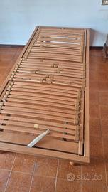 due reti in doghe ortopediche reclinabili 