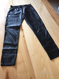 Pantaloni leggins pelle