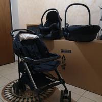 passeggino trio con culla e ovetto