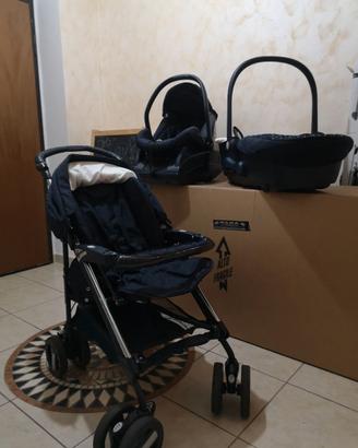 passeggino trio con culla e ovetto