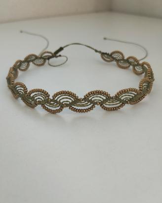 collana choker macramè 