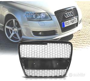 GRIGLIA AUDI A6 C6 04-08 LOOK RS NERO LUCIDO