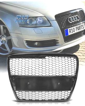 GRIGLIA AUDI A6 C6 04-08 LOOK RS NERO LUCIDO