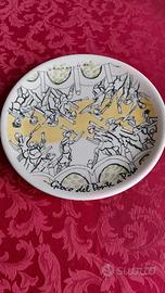 Piatto in ceramica Remo Brindisi "Gioco del Ponte"