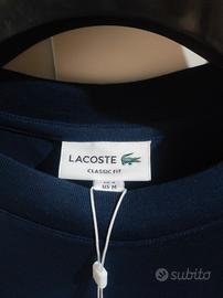 maglietta blu scuro Lacoste slim fit Tag M nuova
