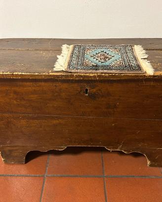 Antica Cassapanca Rustica in Legno