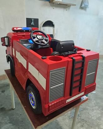 Camion elettrico pompieri bambini