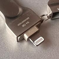 Chiavetta USB 3.0 64GB Lighting per iPhone  e iPad