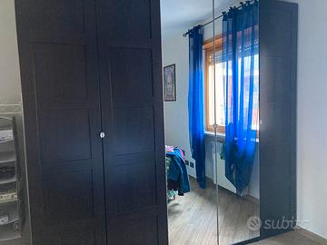 Camera completa IKEA Pax+Malm+Hemnes nero/marrone