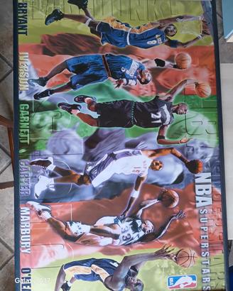 Poster NBA Superstars Slam Dunk Vintage