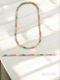 Set Collana + Bracciale Arcobaleno 💎✨