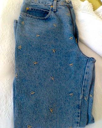 jeans rocco barocco ricamati