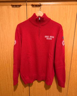 Maglione Mezza Zip Croce Rossa Italiana