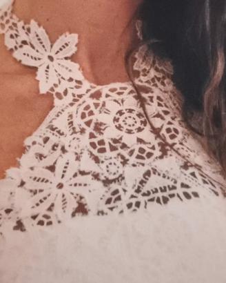 Abito da sposa in pizzo siciliano 