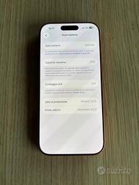 Iphone 17pro 256gb 92% cosmic orange ottime consi