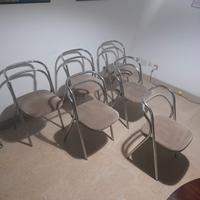 LOTTO DI 6 SEDIE ZANOTTA SANTINA DESIGN C. SANTI 