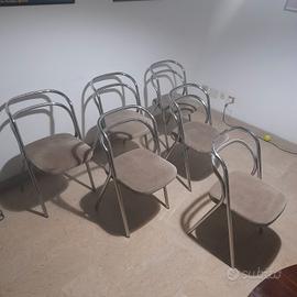 LOTTO DI 6 SEDIE ZANOTTA SANTINA DESIGN C. SANTI 