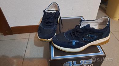 scarpe blu notte 4US Cesare Paciotti  numero 36