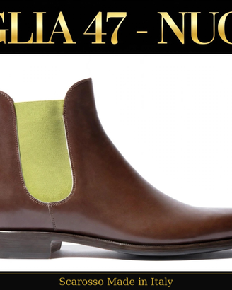 Scarosso Chelsea Boot Uomo 47 Brown Lime Giancarlo