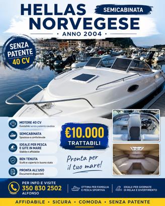 HELLAS NORVEGESE SEMICABINATA 40cv