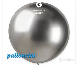 200 Palloncini shiny Silver argento