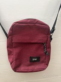 Borsello a tracolla sportivo bordeaux