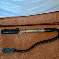 frusta e frustino da cavallo in pelle