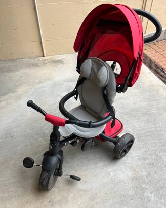 Passeggino evolutivo triciclo con cappotta