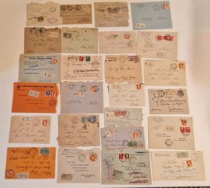 francobolli regno d'Italia lotto raccomandate