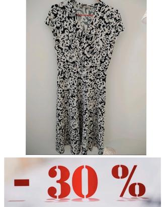 vestito midi con taglio in vita + omaggio