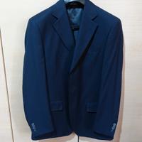 Abito classico blu gessato rigato tinta sutinta 50