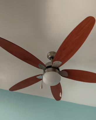 ventilatore da soffitto con lampada 